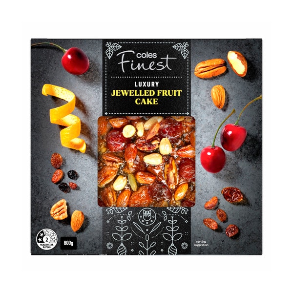 Coles Finest Luxury Jewelled Fruit Cake Large | 800g