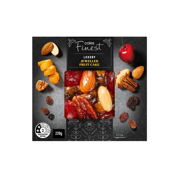 Coles Finest Luxury Jewelled Fruit Cake Small | 220g