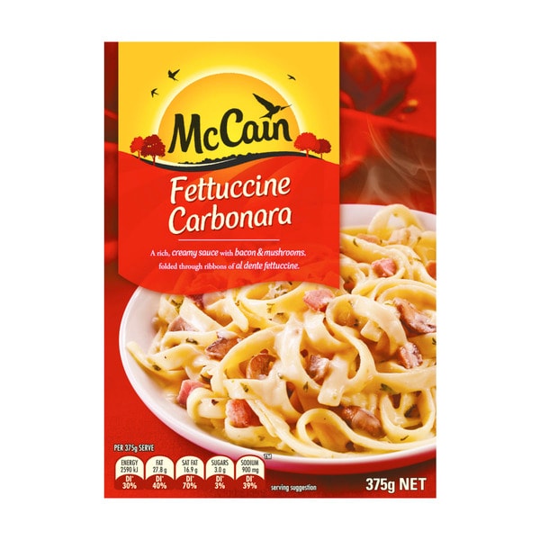 McCain Red Box Tray Fettucine Carbonara  | 375g