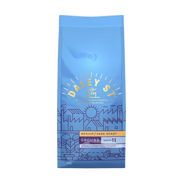 Daley Street Medium/Dark Roast Ground Coffee | 1kg