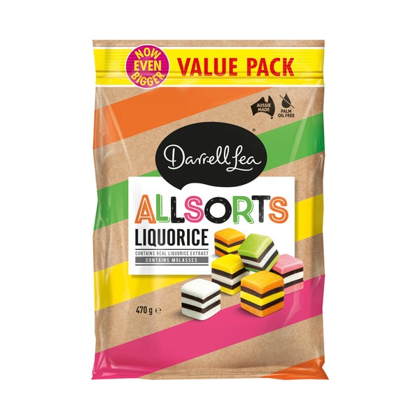 Darrell Lea Allsorts Liquorice Value Pack | 470g