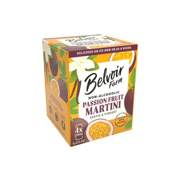 Belvoir Farms Non Alc Passionfruit 4x250mL | 4 pack