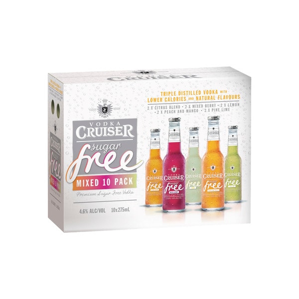 Vodka Cruiser Sugar Free Mixed Bottle 275mL | 30 Pack