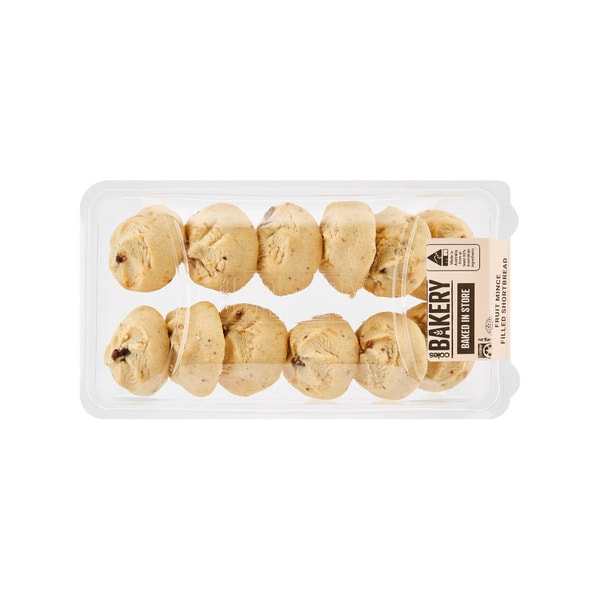Coles Fruit Mince Filled Shortbread | 12 pack