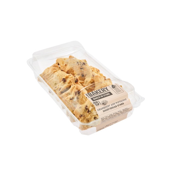 Coles Cranberry And Pistachio Shortbread | 12 pack