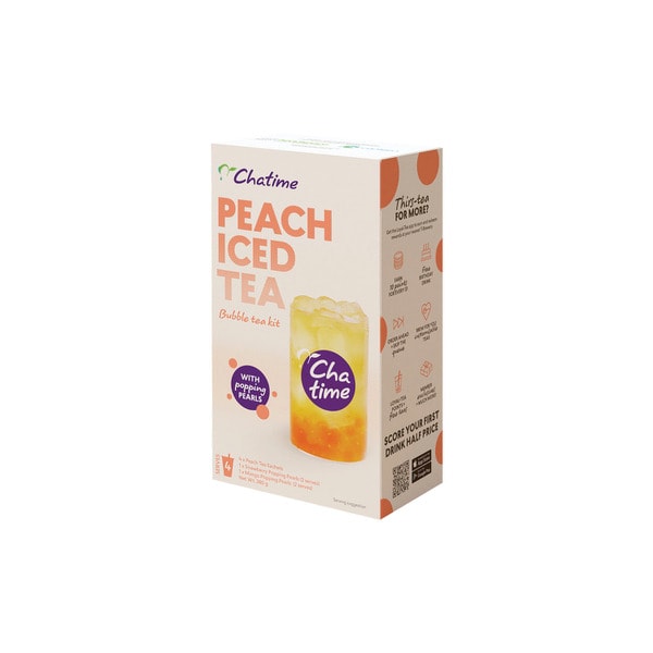 Chatime Peach Iced Bubble Tea | 4 pack