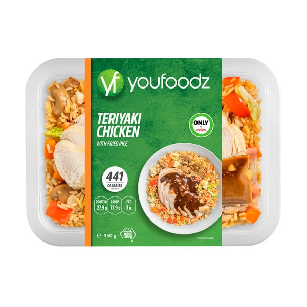 Youfoodz Regular Teriyaki Chicken And Fried Rice | 350g