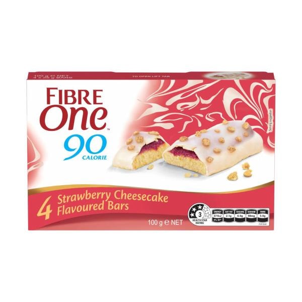 Fibre One Cake Bar Strawberry Cheesecake | 100g