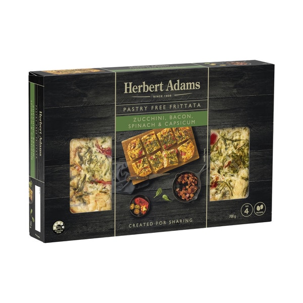 Herbert Adams Frittata Cheese Bacon Roasted Capsicum | 700g