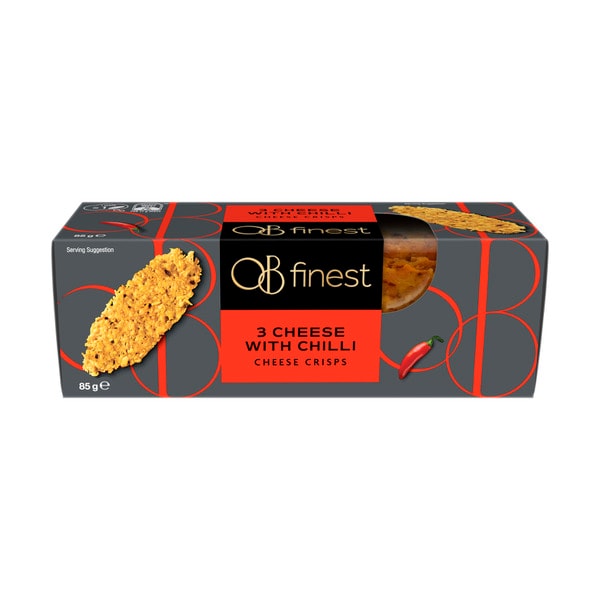 Ob Finest 3 Cheese Crisps With Chilli | 85g