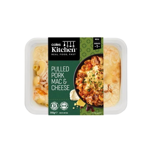 Coles Kitchen Pulled Pork Mac N Cheese | 350g