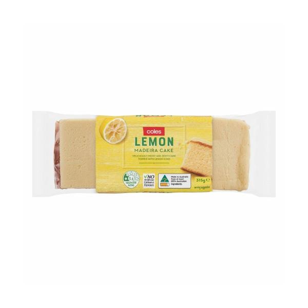 Coles Bakery Cake Madeira Lemon | 315g