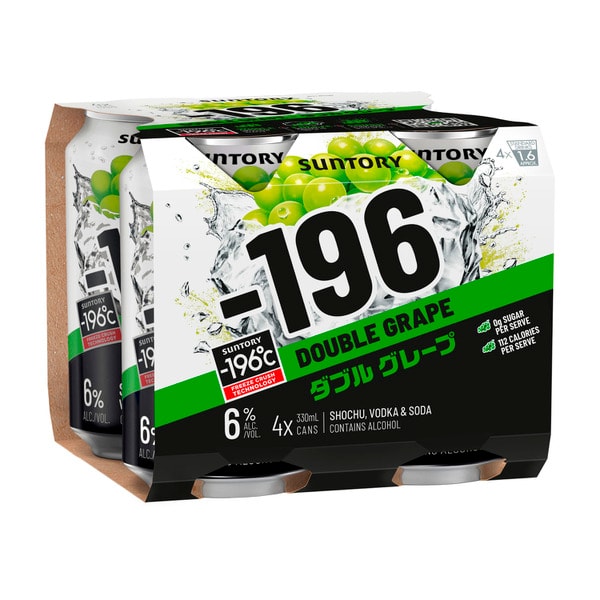 -196 Double Grape 6% Can 330mL | 4 Pack