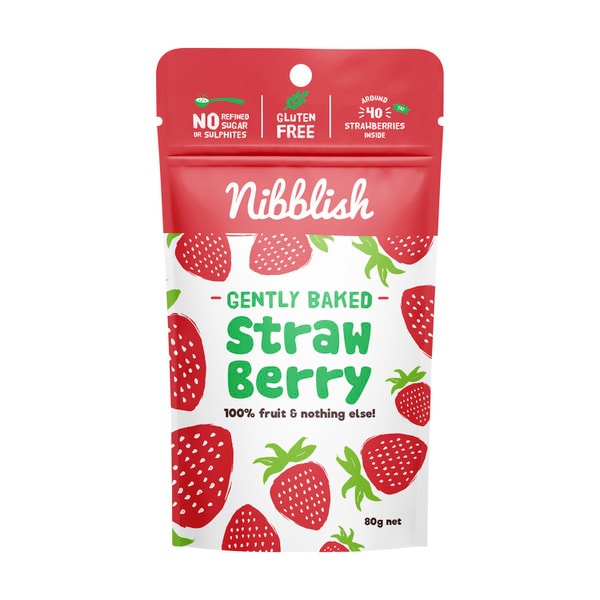 Nibblish Gently Baked Strawberry | 80g