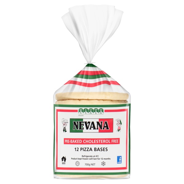 Nevana Pizza Base 12 pack | 700g