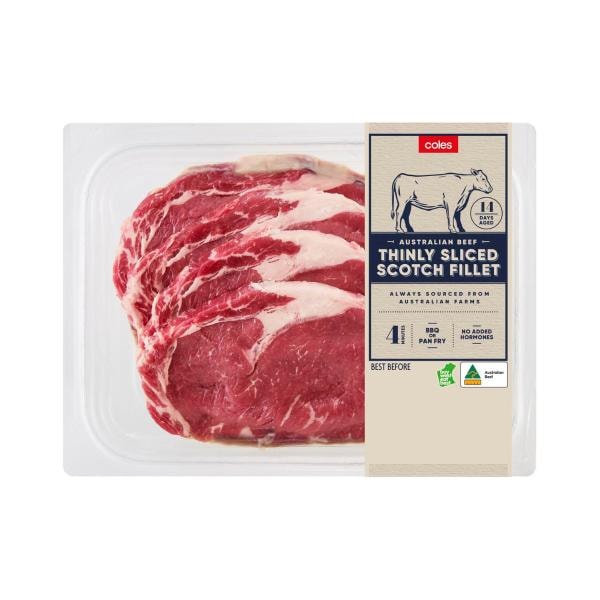 Coles Beef Scotch Fillet Thin Cut | 400g