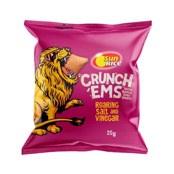 Sunrice Crunch'Ems Salt & Vinegar | 120g