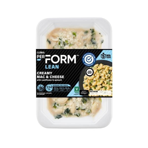 Coles Perform Creamy Mac & Cheese | 330g