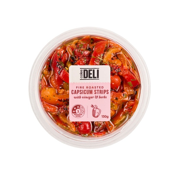 Coles Deli Express Roast Capsicum Strips | 130g