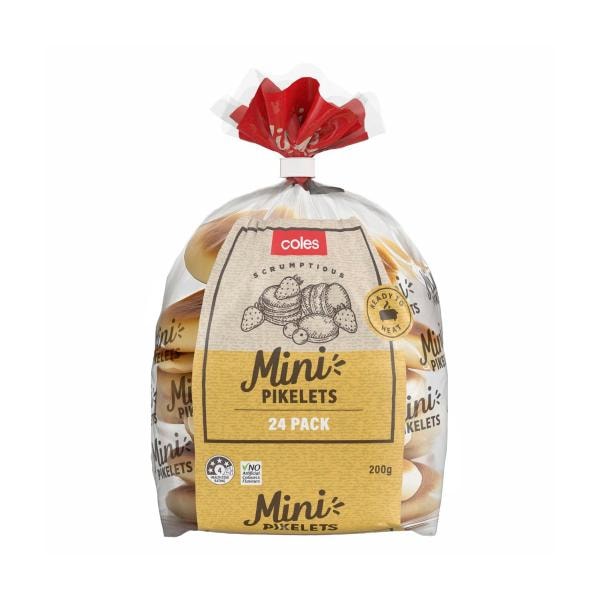 Coles Mini Pikelets 24pack | 200g