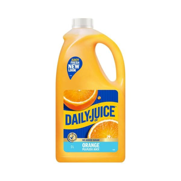 Daily Juice Pulp Free No Added Sugar Orange Juice | 2L