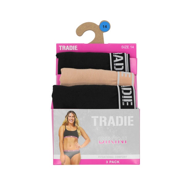 Tradie Lady Diamond Aussie Fit Bikini Size 14/16 | 3 pack