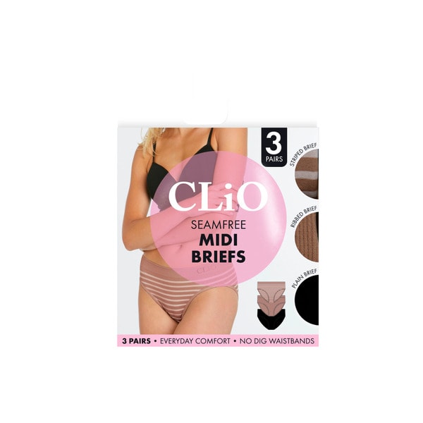 Clio Fashion Midi Brief Assorted 14/16 | 3 pack