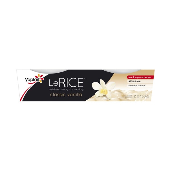 Yoplait Le Rice Classic Vanilla Dessert 2x150g | 2 pack