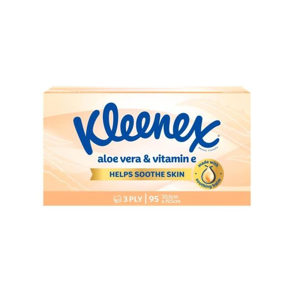 Kleenex Aloe Vera & Vitamin E 3 Ply Facial Tissues | 95 pack