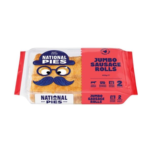 National Jumbo Sausage Roll 2Pk | 420g