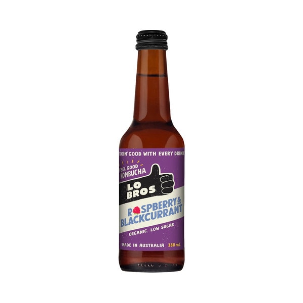 Lo Bros Kombucha Raspberry & Blackcurrant | 330mL