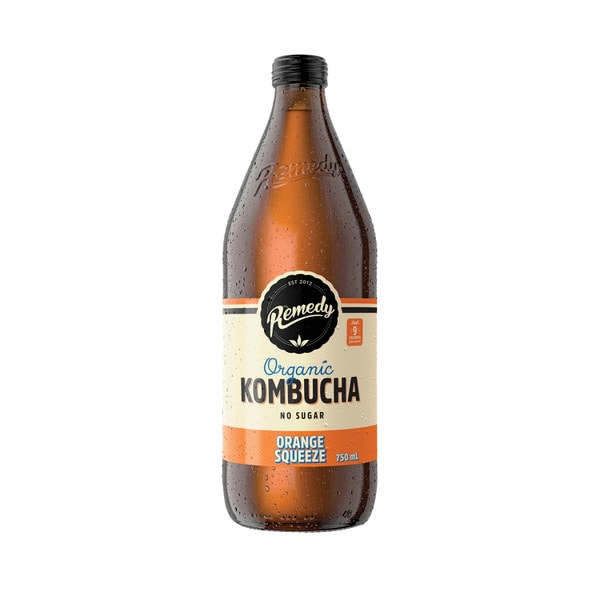 Remedy Kombucha Organic Orange Squeeze | 750mL