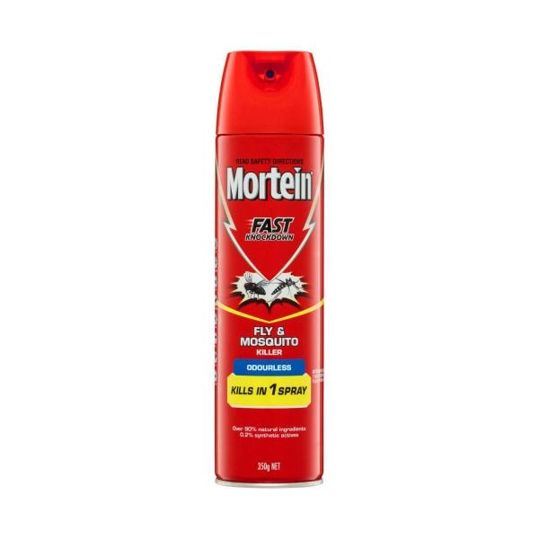 Mortein Odourless Fly & Mosquito Killer Spray | 350g
