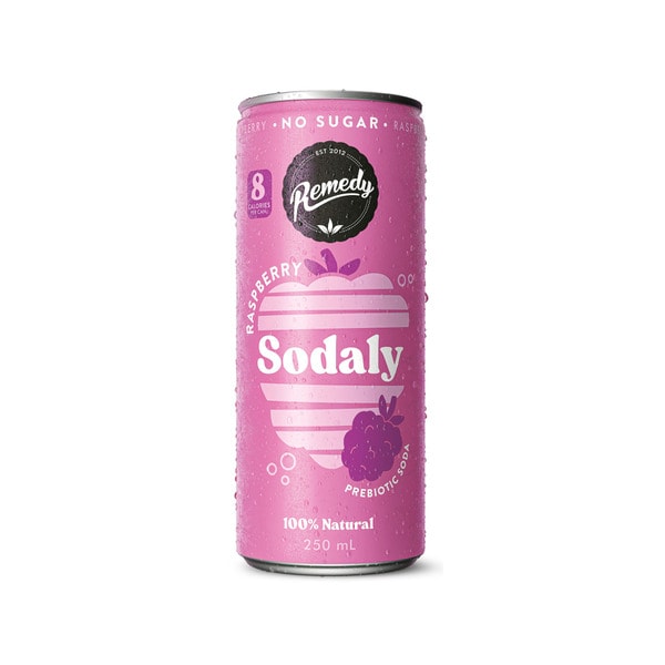 Remedy Sodaly Raspberry Can | 250mL