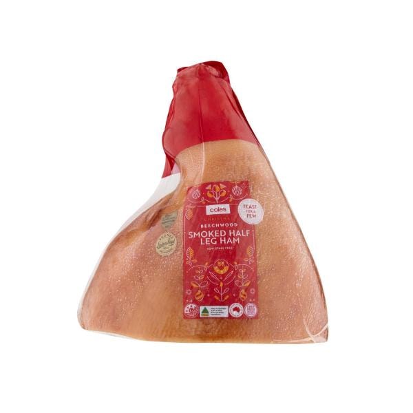Coles Beechwood Smoked Half Leg Ham | approx. 4.5kg