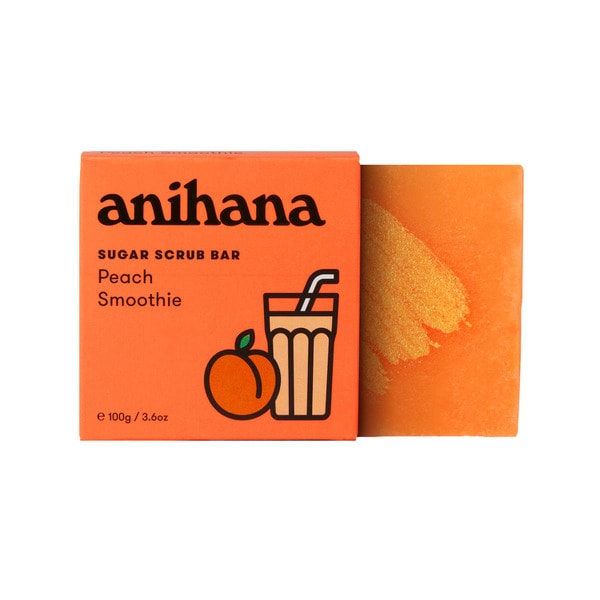 Anihana Sugar Scrub Bar Peach Smoothie | 100g