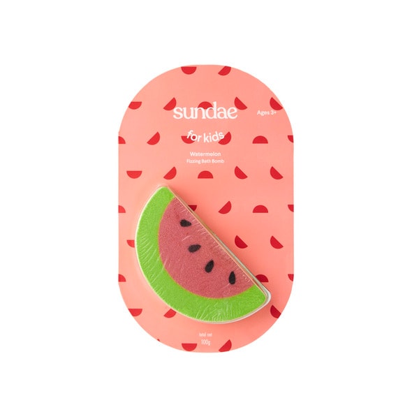Sundae For Kids Fizzing Bath Bomb Watermelon | 150g