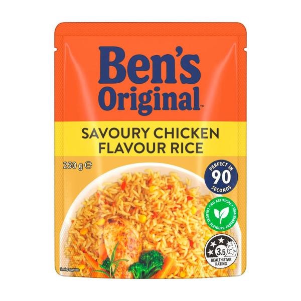 Ben's Original Savoury Chicken Flavour Rice Pouch | 250g