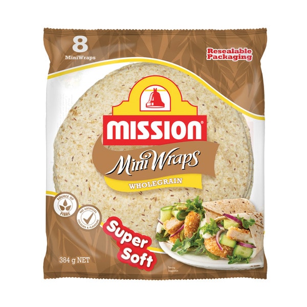 Mission Mini Wrap Wholegrain 8 pack | 384g
