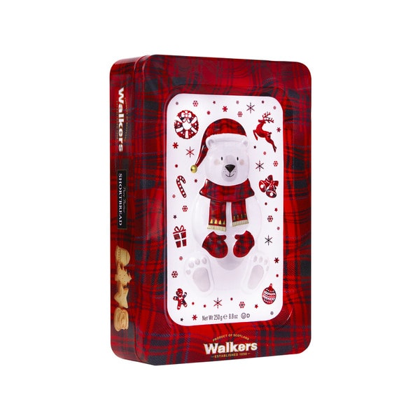 Walkers Festive Shapes Shortbread Tin | 250g