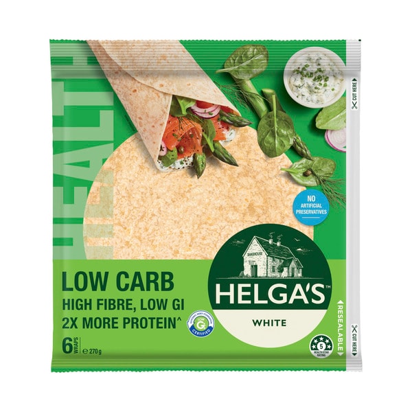 Helga's 60% Lower Carb Wrap White | 270g