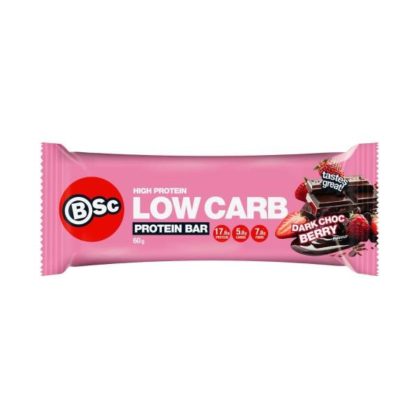 BSc Bodyscience High Protein Low Carb Bar Dark Choc Berry | 60g