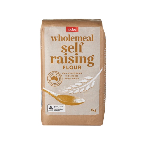 Coles Wholemeal Self Raising Flour | 1Kg