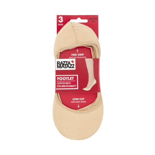 Razza Footlet Size 8+ | 3 pack