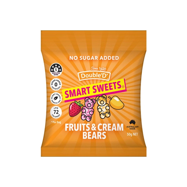 Double D Smart Sweets Fruits N Cream | 50g
