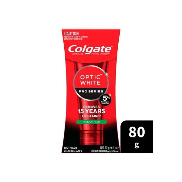 Colgate Optic White Pro Series Vividly Fresh Teeth Whitening Toothpaste | 80g