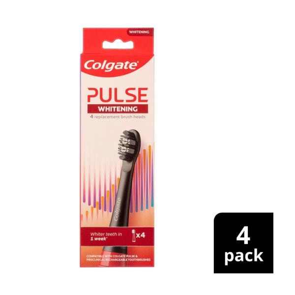 Colgate Pulse Electric Toothbrush Refills Whitening | 4 pack