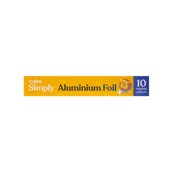 Coles Aluminium Foil Wrap 10m X 30cm | 10 metre