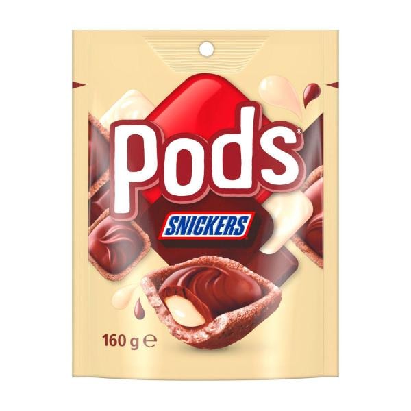 Pods Snickers Chocolate Snack & Share Party Bag | 160g