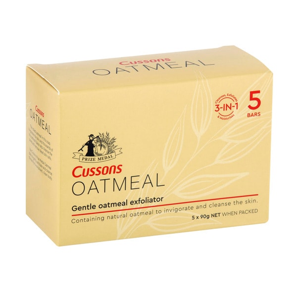 Cussons Prize Medal Oatmeal Bar Soap | 5 pack